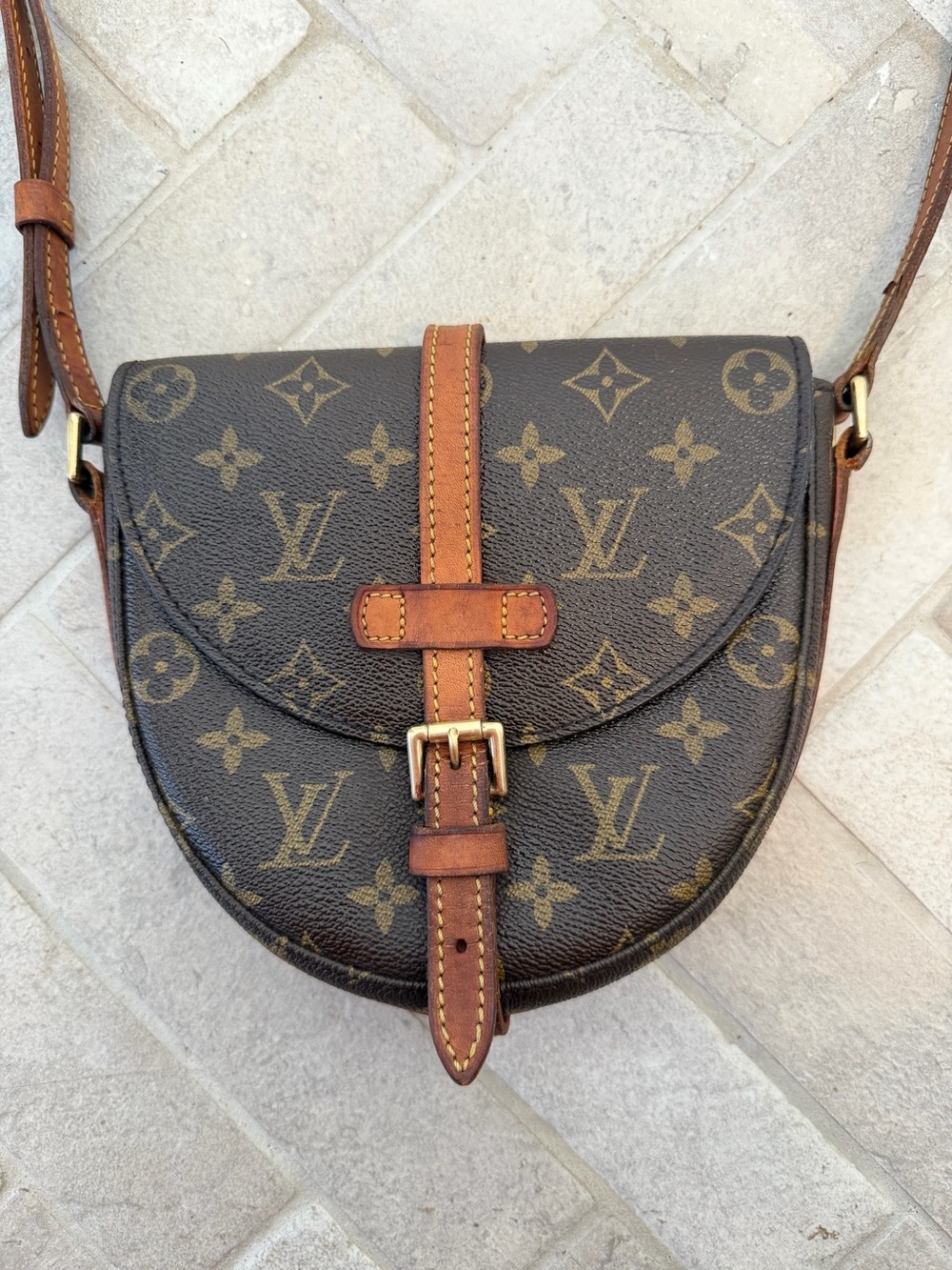Louis Vuitton Vintage Chantilly PM Monogram Crossbody Shoulder Bag
